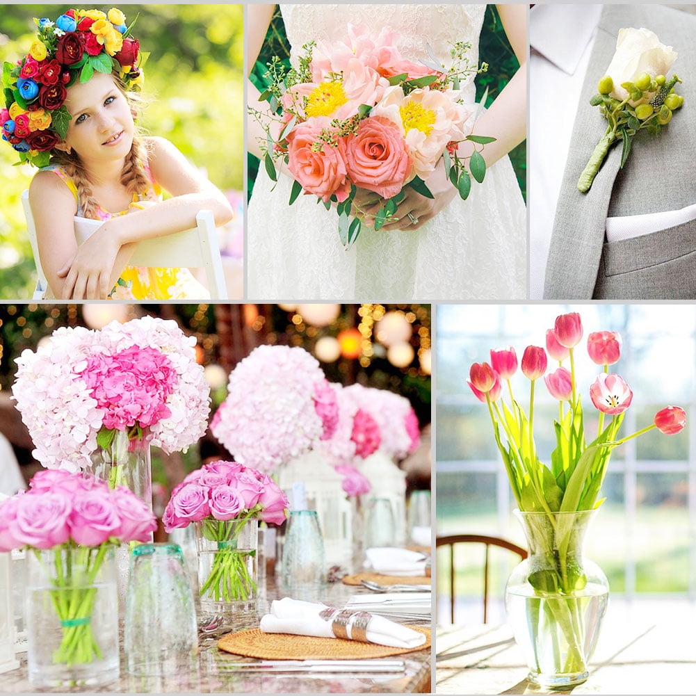 Bộ dụng cụ cắm hoa FLORZO - 3 băng dính hoa, dây hoa dạng dẹt 22, thân dây hoa 26 & kìm cắt dây - Ảnh 8