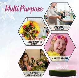 Bộ dụng cụ cắm hoa FLORZO - 3 băng dính hoa, dây hoa dạng dẹt 22, thân dây hoa…