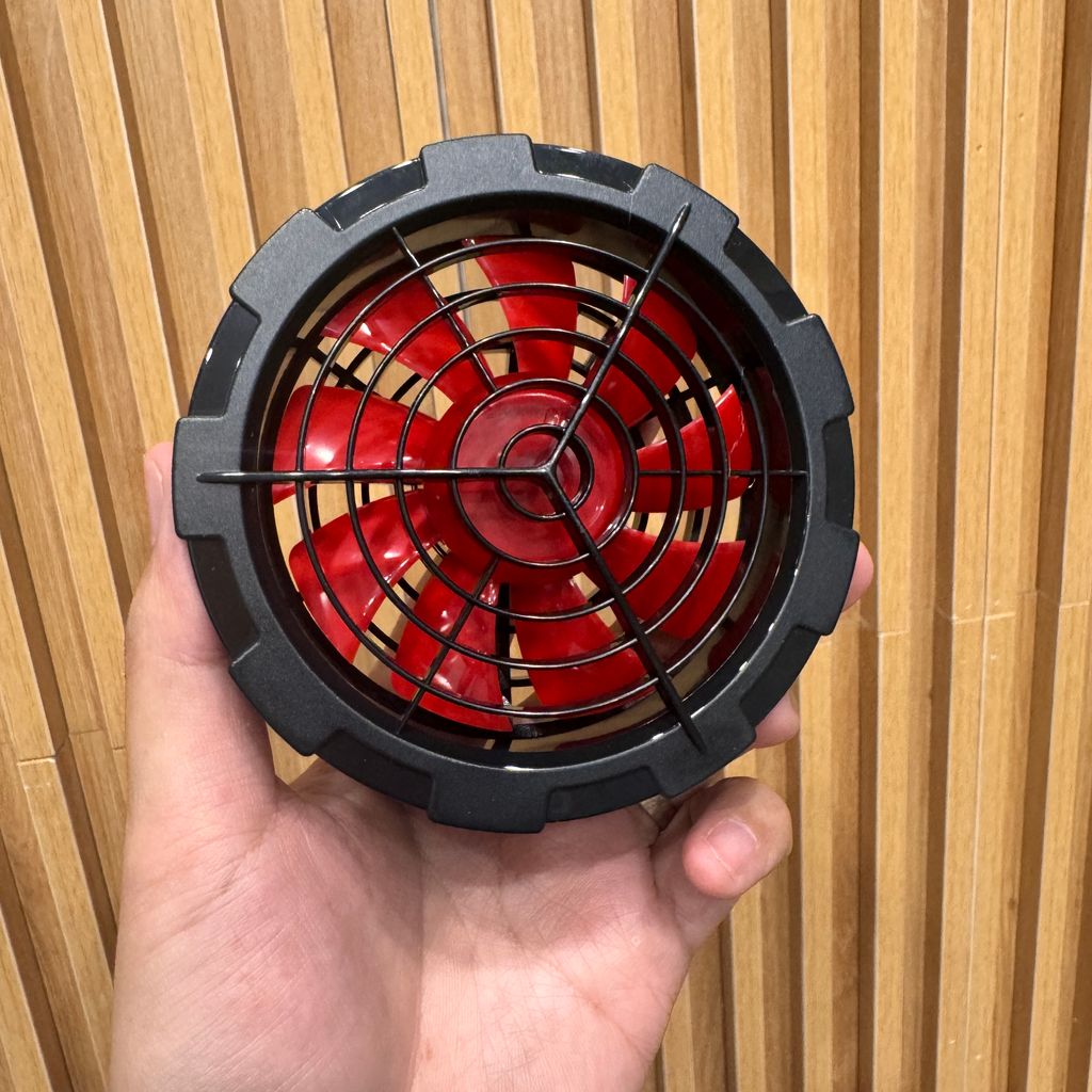 Bộ quạt áo điều hoà RXE ( 2 quạt & Pin dự phòng ) - Ảnh 3