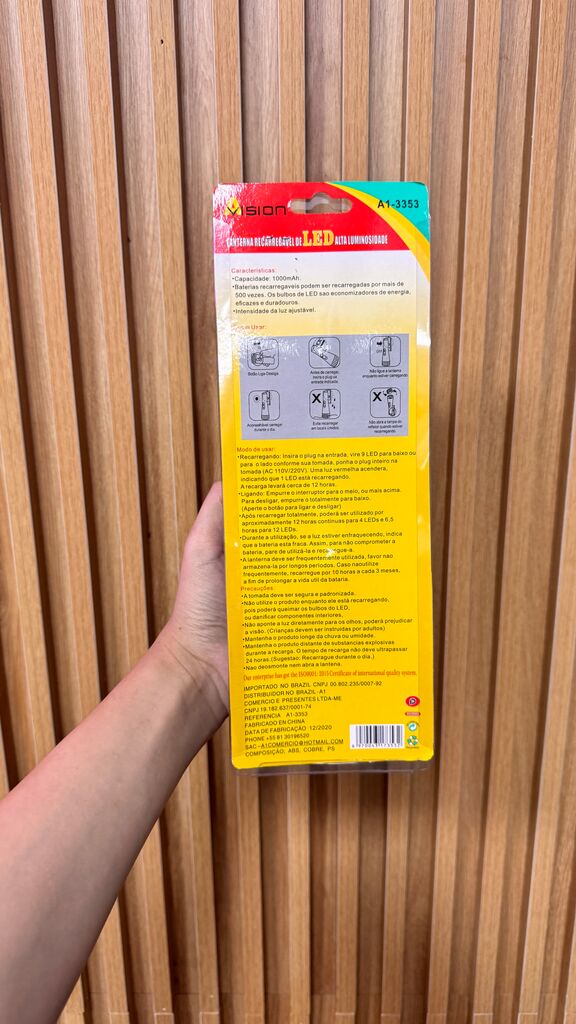 Đèn Pin LED Cầm Tay sạc điện 220V AVISION A1-3353 - Ảnh 4