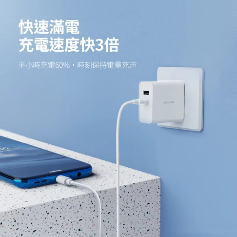 Củ sạc nhanh 65W Nokia P6309 , hai cổng sạc USB-C + USB-A, có PPS - Ảnh 7