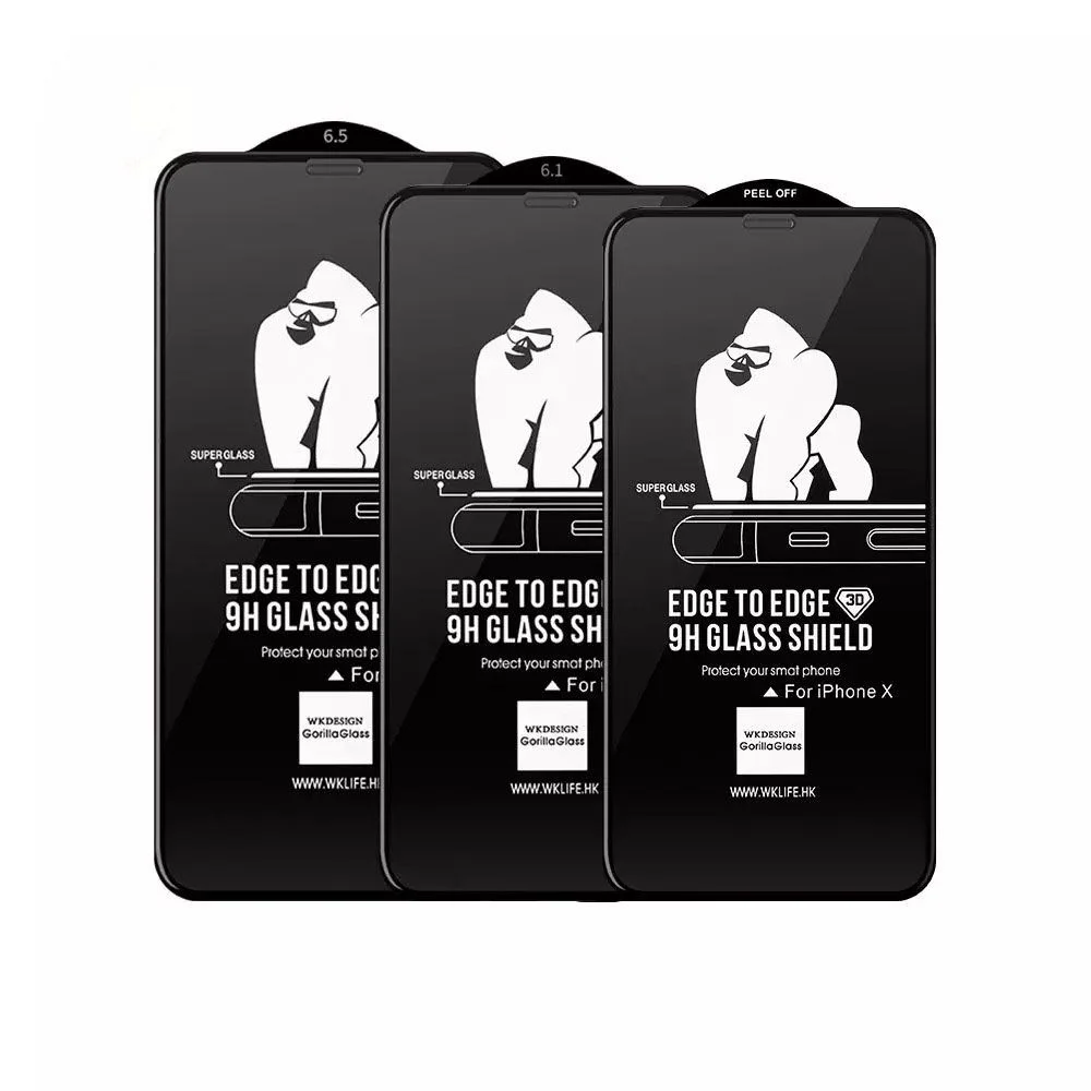 Kính cường lực WK Kingkong full màn iPhone  ( hàng Copy , ko hộp ) - Ảnh 3