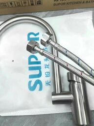 Vòi rửa bát xoay 360 độ hãng SUPOR 250607-02 có nóng lạnh , inox 304