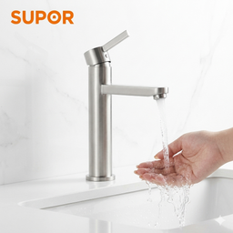 Vòi cao Lavabo rửa mặt hãng SUPOR 212224-01-LS có nóng lạnh , inox 304