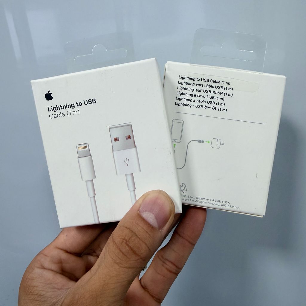 Cáp sạc iphone lightning dài 1 met - fullbox - Ảnh 4