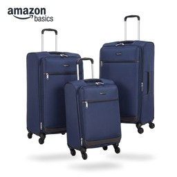 Bộ 3 Vali mềm Amazon Basics ( Mỹ ) chống nước, màu xanh Navy