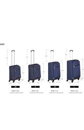 Bộ 3 Vali mềm Amazon Basics ( Mỹ ) chống nước, màu xanh Navy