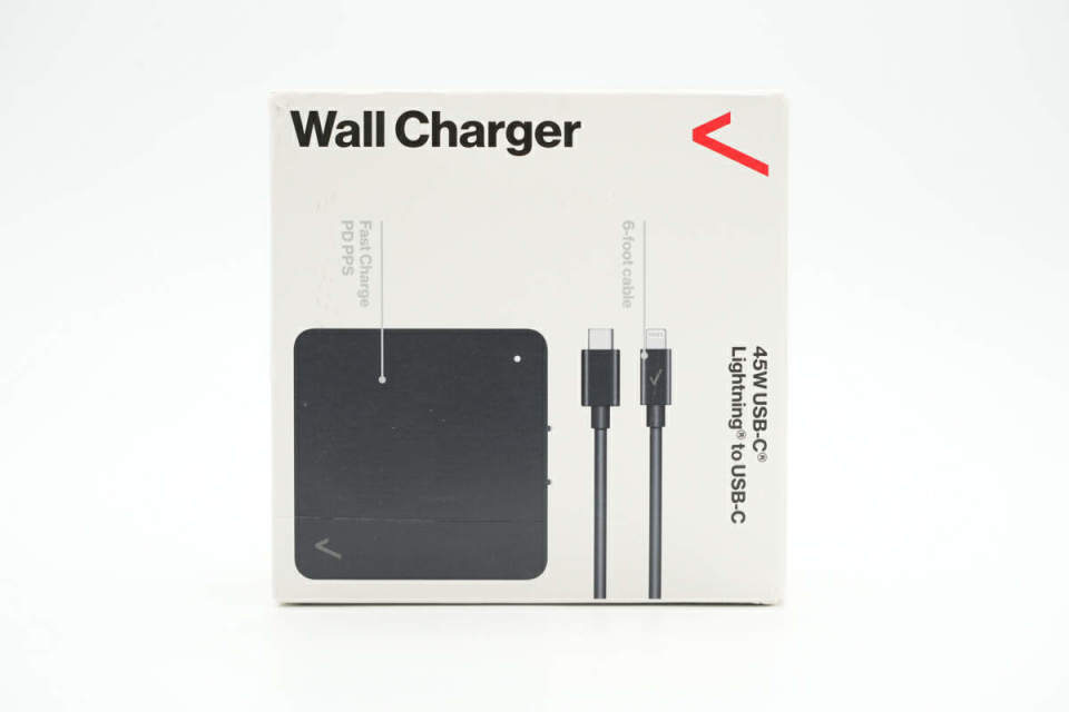 Bộ sạc nhanh 45W Verizon (Mỹ) kèm cáp C to C dài 2M, sạc nhanh PPS/PD/QC