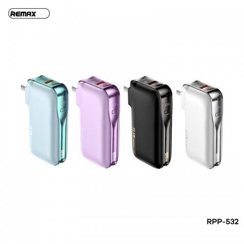 Củ sạc kiêm Pin dự phòng Remax RPP-532 dung lượng 10.000mAh sạc nhanh 22.5W PD - Ảnh 2