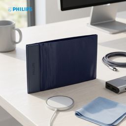 Túi đựng, bảo vệ phụ kiện hãng Philips, nắp hút nam châm, túi lưu trữ đa năng