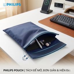 Túi đựng, bảo vệ phụ kiện hãng Philips, nắp hút nam châm, túi lưu trữ đa năng