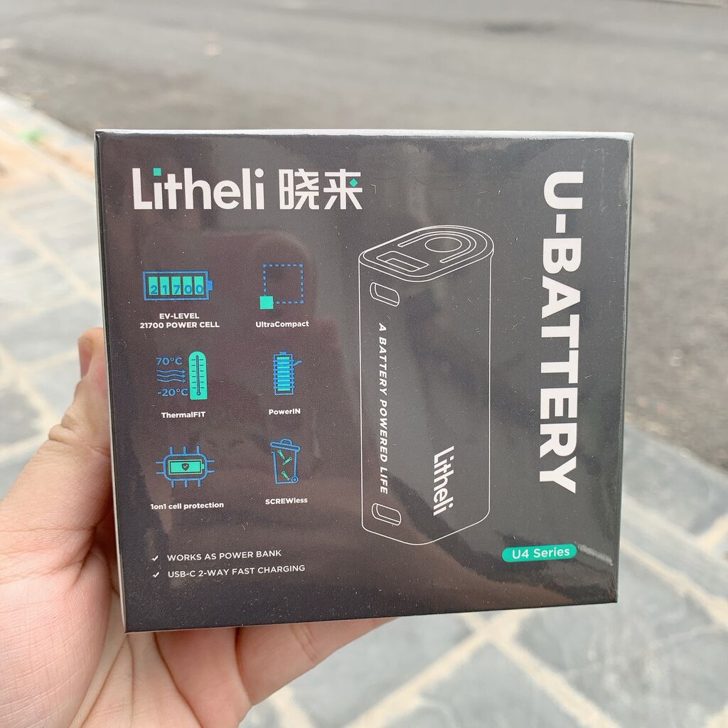 Pin dự phòng Litheli 4000mAh, sạc nhanh, mở rộng dung lượng cho thiết bị Litheli