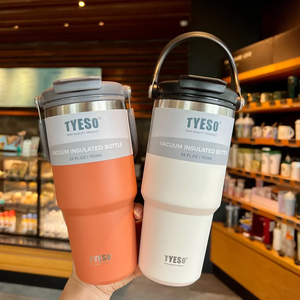 Ly giữ nhiệt TYESO có 4 dung tích 600ml / 750ml / 900ml /1200ml ( chính hãng )
