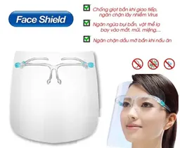 Kính chắn chống giọt bắn trong suốt nhựa PET - Face Shield Mask