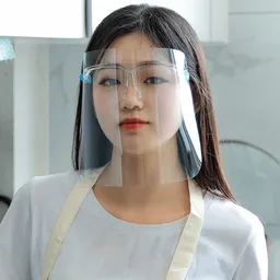 Kính chắn chống giọt bắn trong suốt nhựa PET - Face Shield Mask