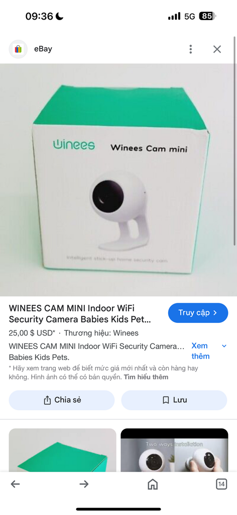 Camera ko dây Winees Cam Mini ( Mỹ ), 1080P, đàm thoại 2 chiều, nhỏ gọn, app Aidot thực tế Camera ko dây Winees Cam Mini ( Mỹ ), 1080P, đàm thoại 2 chiều, nhỏ gọn, app Aidot - Góc chụp chi tiết thực tế 17