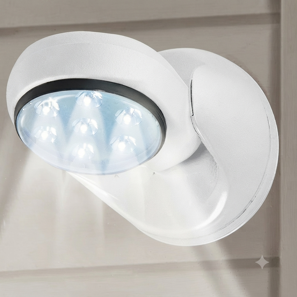 Đèn cảm ứng tự bật tắt - Light Angel (vỏ ngả vàng) thực tế Đèn cảm ứng tự bật tắt - Light Angel (vỏ ngả vàng) - Góc chụp chi tiết thực tế 6