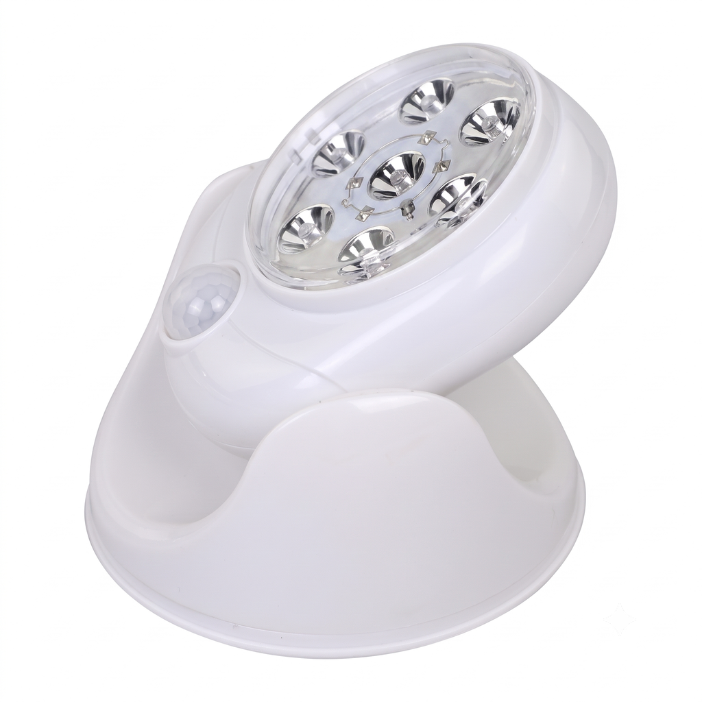 Đèn cảm ứng tự bật tắt - Light Angel (vỏ ngả vàng) thực tế Đèn cảm ứng tự bật tắt - Light Angel (vỏ ngả vàng) - Góc chụp chi tiết thực tế 4