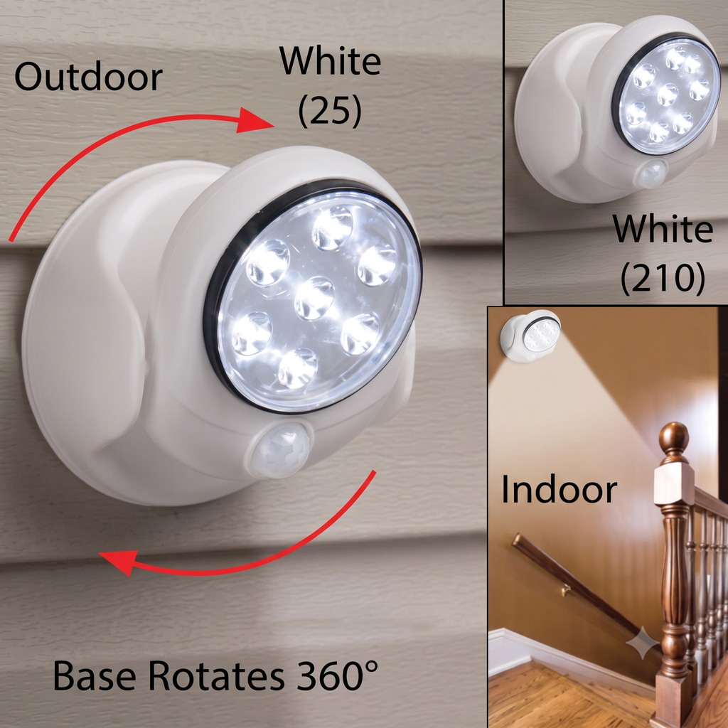 Đèn cảm ứng tự bật tắt - Light Angel (vỏ ngả vàng) thực tế Đèn cảm ứng tự bật tắt - Light Angel (vỏ ngả vàng) - Góc chụp chi tiết thực tế 5