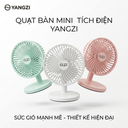 Quạt bàn tích điện YANGZI JXI6 , quạt sạc pin , nguồn 5V dùng được với Pin dự…