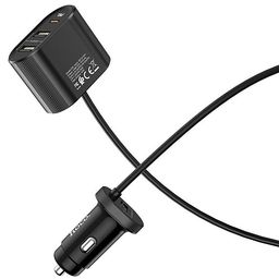Tẩu Sạc Điện Thoại Trên Xe Hơi kèm đầu sạc phụ nối dài Hoco Z35 PD&QC 3.0