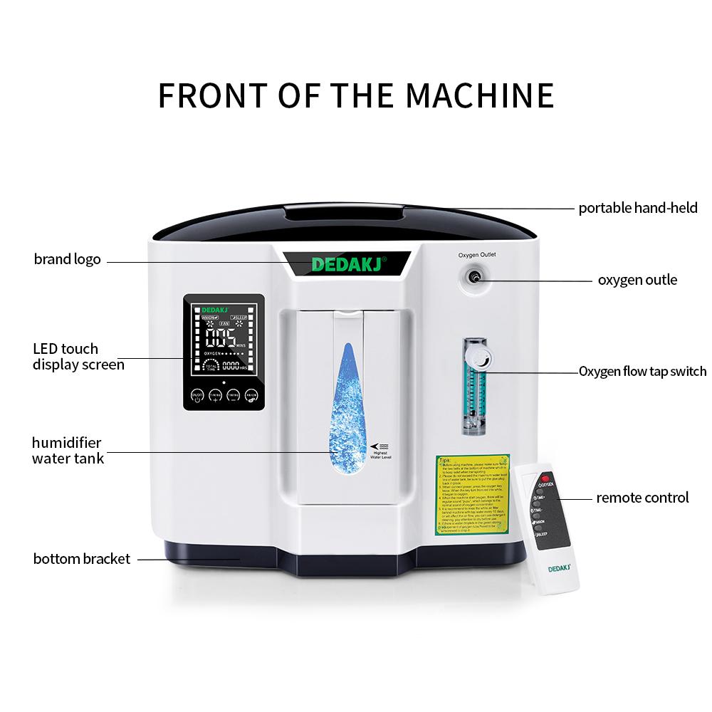 Máy tạo oxy y tế gia đình DEDAKJ (1-7 lít/phút)  - Ảnh 4
