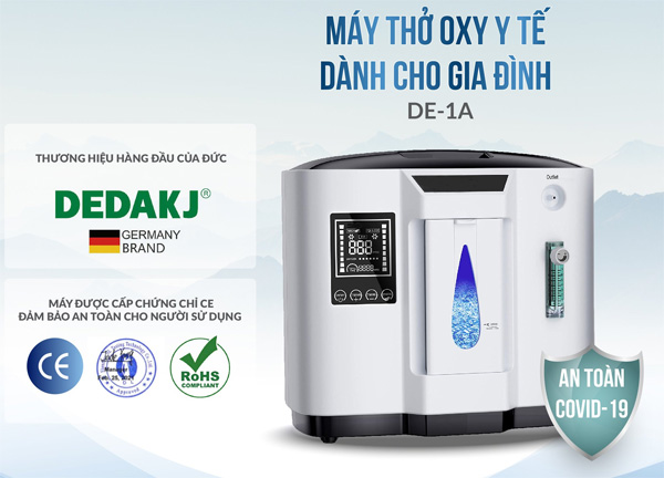 Máy tạo oxy y tế gia đình DEDAKJ (1-7 lít/phút)  - Ảnh 3
