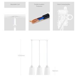 Đèn thả trần Xiaomi Yeelight YLDL05YL 3 bóng Xiaomi Yeelight Time Chandelier