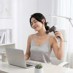 Súng Massage Tensum Nir 9, sạc Type-C , 4 đầu massage đa năng