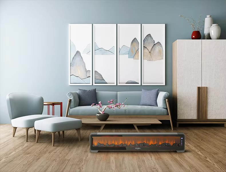 Máy sưởi Whirlpool (Mỹ), công nghệ sưởi Graphene, màn hình than củi, dài 1.3m, 2200W - Ảnh 8