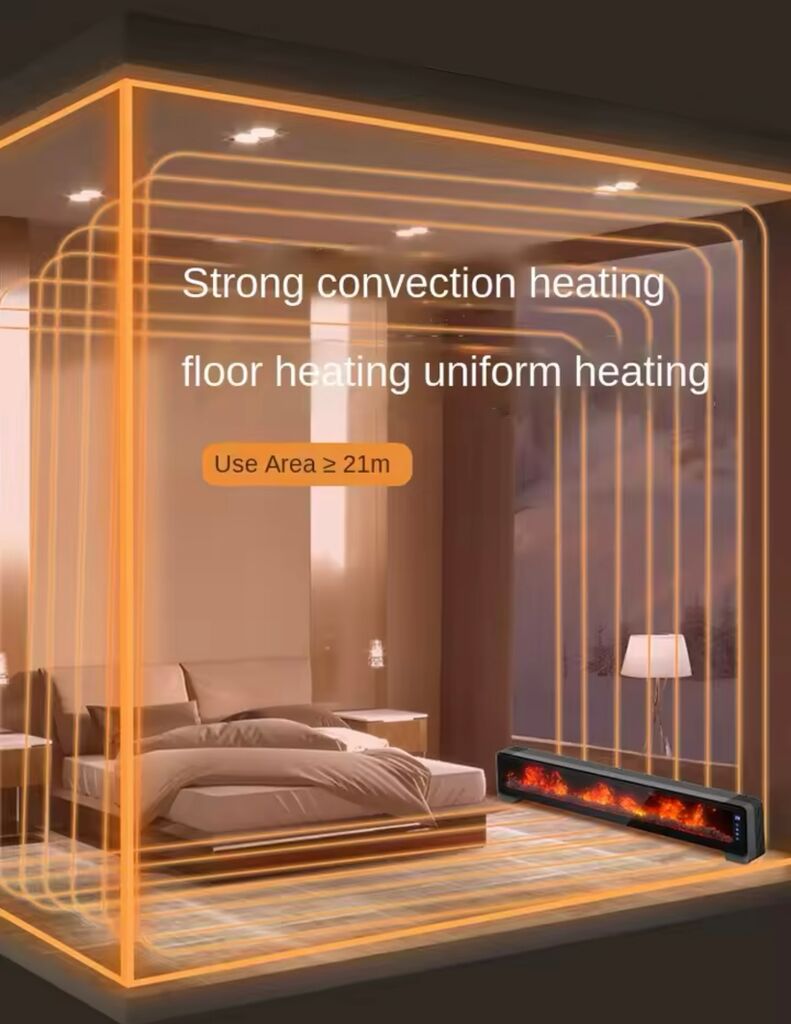 Máy sưởi Whirlpool (Mỹ), công nghệ sưởi Graphene, màn hình than củi, dài 1.3m, 2200W - Ảnh 3