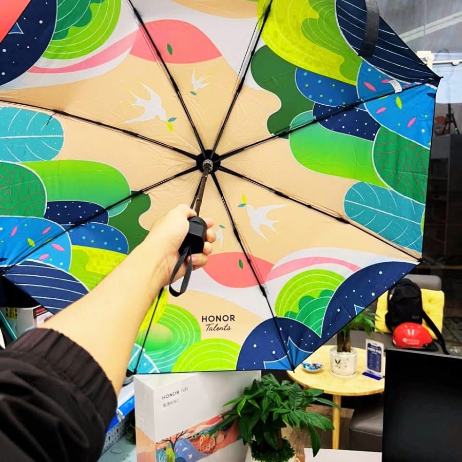 Bộ hộp quà tặng Honor HUAWEI - Ô dù , Túi vải , Quạt điện cầm tay - Ảnh 8