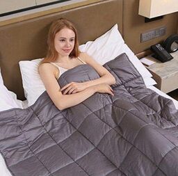 Chăn trọng lực đôi Hushblanket Royal Latex 100% Polyester, chăn đôi cỡ lớn 200…