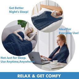 Chăn trọng lực đơn Bedsure (Canada),vỏ nhung, ruột chăn rời, mã X002HYM9RP, KT…