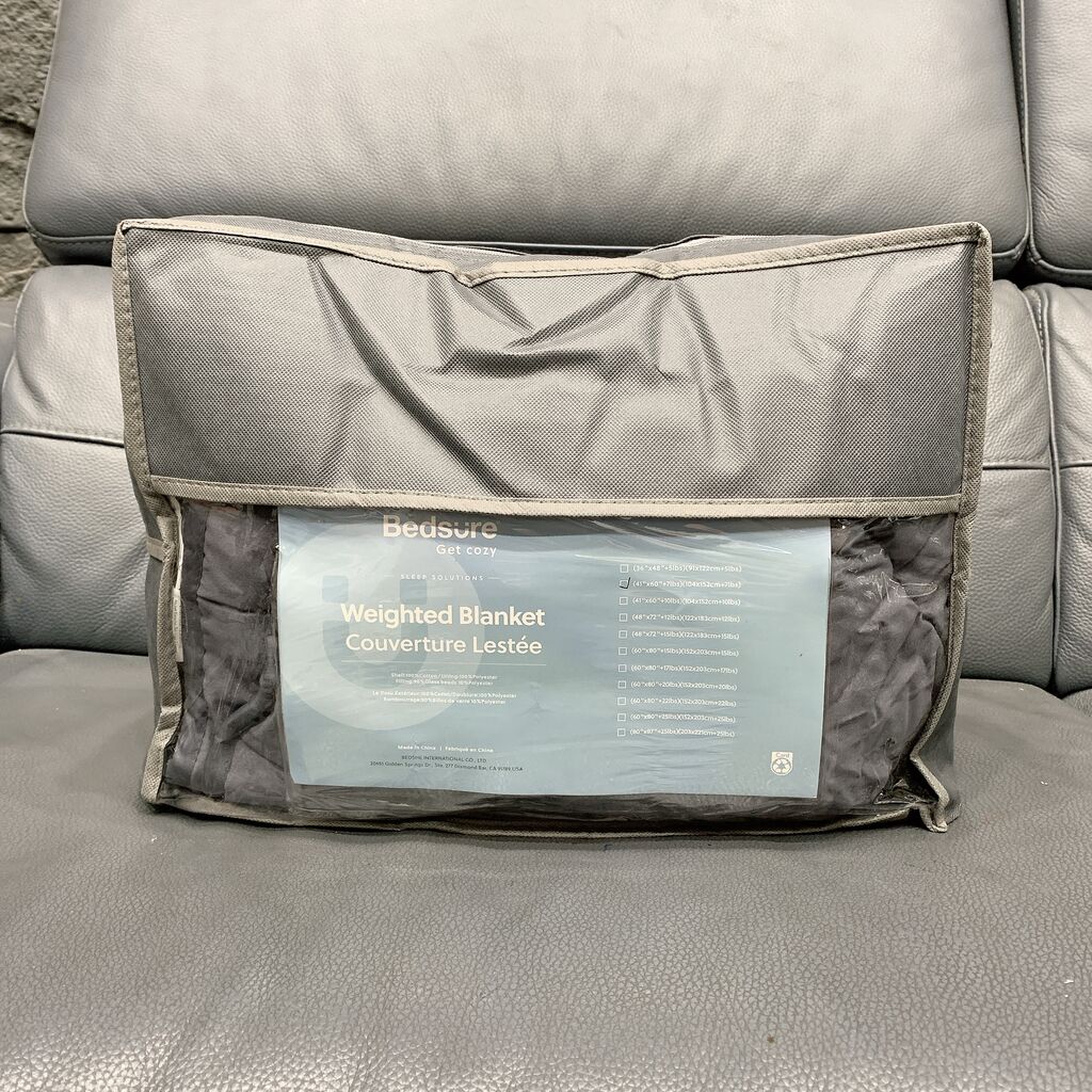 Chăn trọng lực - hãng Bedsure (Mỹ) X002MJHMSV - 104x152cm 5.2kg, chăn trọng lượng cải thiện sức khoẻ - Ảnh 4