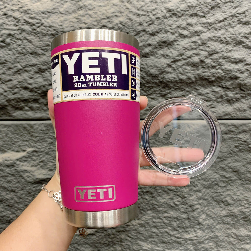 Ly giữ nhiệt YETI 20oz / 600ml Rambler Tumbler - Fake - mẫu cao - giao màu ngẫu nhiên  - Ảnh 2