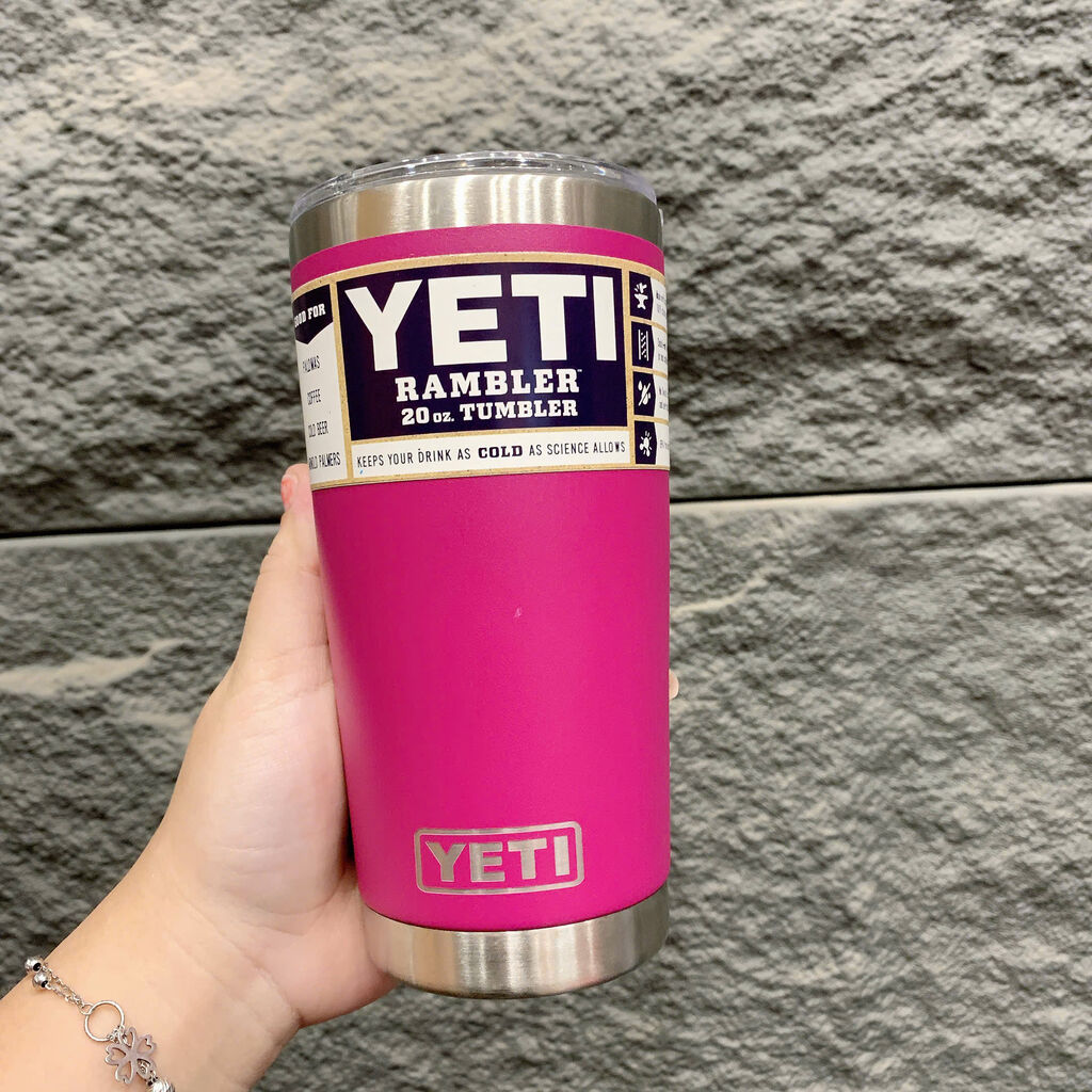 Ly giữ nhiệt YETI 20oz / 600ml Rambler Tumbler - Fake - mẫu cao - giao màu ngẫu nhiên  - Ảnh 6