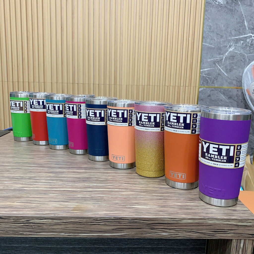 Ly giữ nhiệt YETI 20oz / 600ml Rambler Tumbler - Fake - mẫu cao - giao màu ngẫu nhiên  - Ảnh 3
