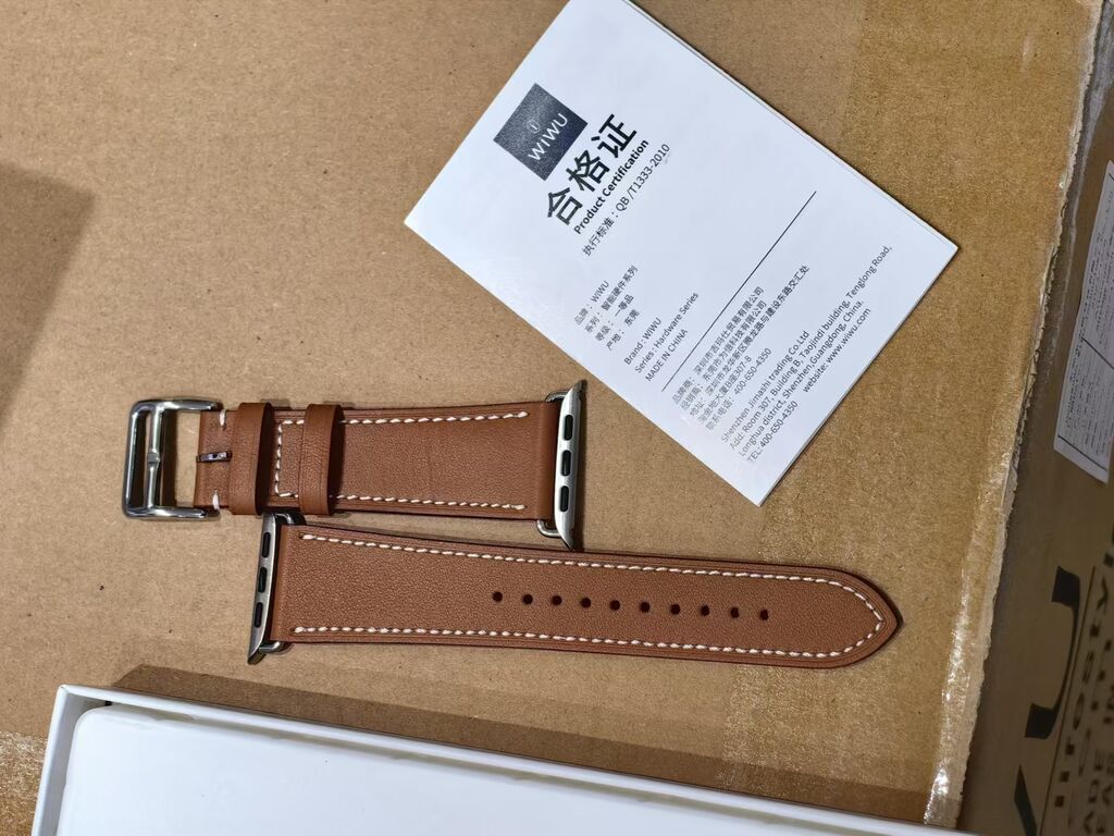 Dây da thật Apple Watch hãng WiWU Attelage dùng chung cho Apple Watch 42/44/45/49mm series 1-8/SE - Ảnh 10