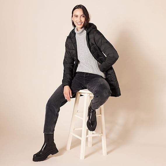 Áo len cổ lọ dành cho nữ của Amazon Essentials - size S (Mỹ) B07QC4GHYV màu ghi sáng - Ảnh 2