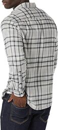 Áo sơ mi Nam Essentials nỉ dài tay Amazon - size S Mỹ (M Việt Nam) màu Gray/ B…