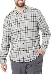 Áo sơ mi Nam Essentials nỉ dài tay Amazon - size S Mỹ (M Việt Nam) màu Gray/ B…