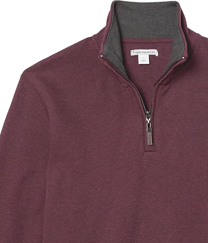 Áo len Nam cổ khoá kéo Amazon Essentials (size M -Mỹ) L Việt Nam  B07N6G7KNX - Ảnh 6
