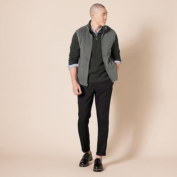 Áo Gile lông khóa kéo Amazon Essentials dành cho nam  - Size XS Mỹ ( M Việt Nam )B079LRGXPP   - Ảnh 2