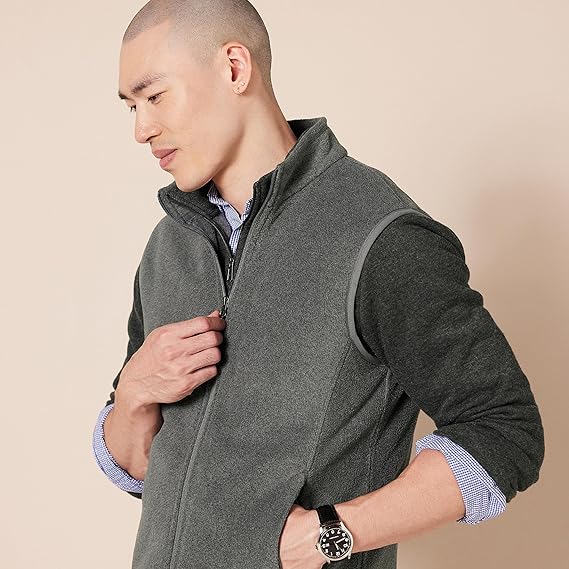 Áo Gile lông khóa kéo Amazon Essentials dành cho nam  - Size XS Mỹ ( M Việt Nam )B079LRGXPP   - Ảnh 5