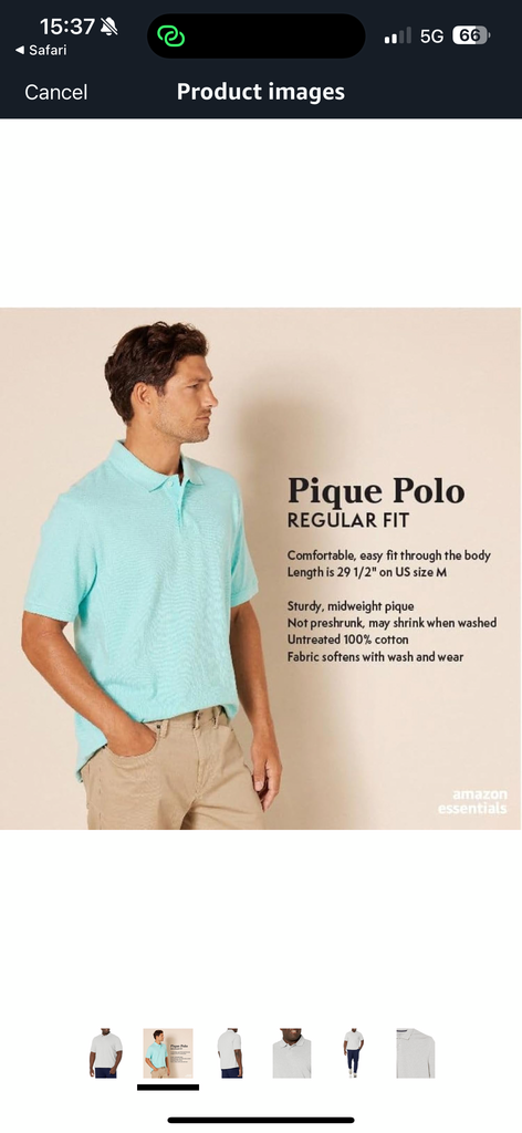Áo Polo Pique Amazon Essentials - B077626RST - Size M (Mỹ ) XL Việt Nam  - Ảnh 3