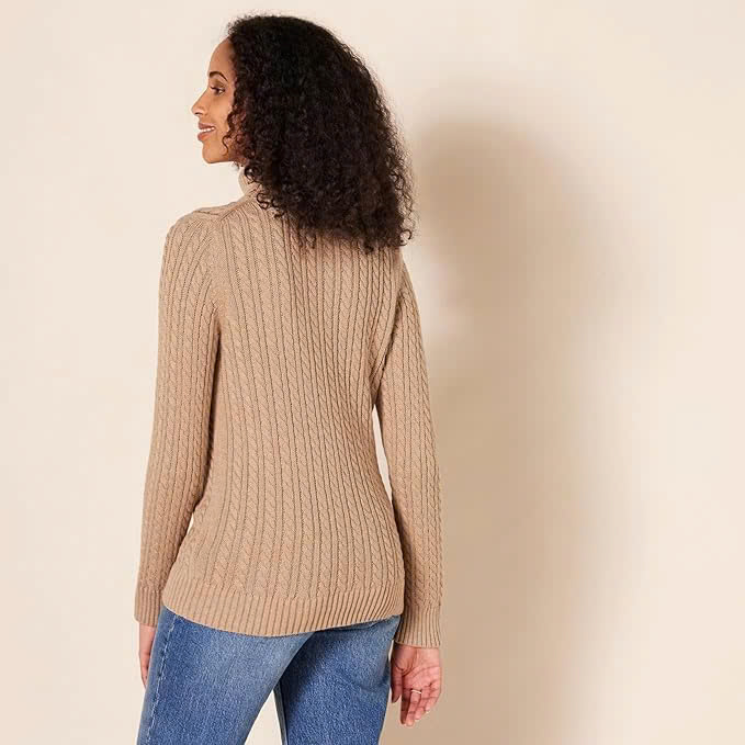 Áo len Nữ cổ lọ Amazon Essentials - size XS MỸ ( size L Việt Nam ) B07QF6B1KG - Ảnh 4