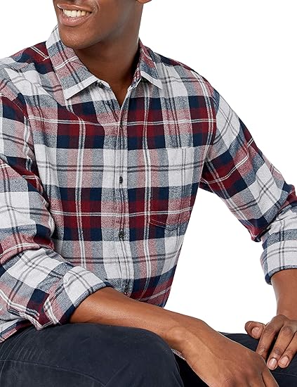 Áo sơ mi Nam size L (Mỹ) Amazon Essentials(XL Việt Nam - vải nỉ dài tay B0866G8CB3 - Ảnh 2