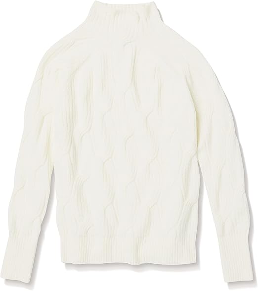 Áo len thừng Nữ Amazon Essentials , cổ 5cm, dệt kim - B08T7JCWNT - size M (Mỹ) - size L Việt Nam