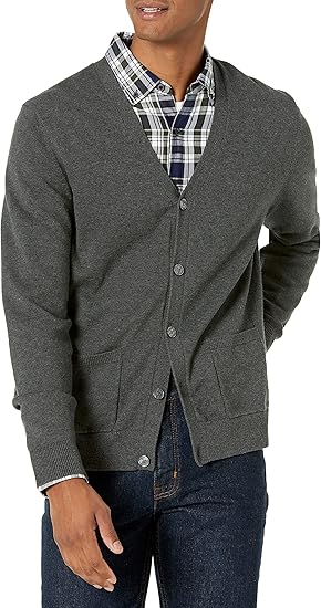 Áo len Nam cardigan cotton Amazon Essentials - size XS (Mỹ) M Việt Nam - B07NYBGQ2J